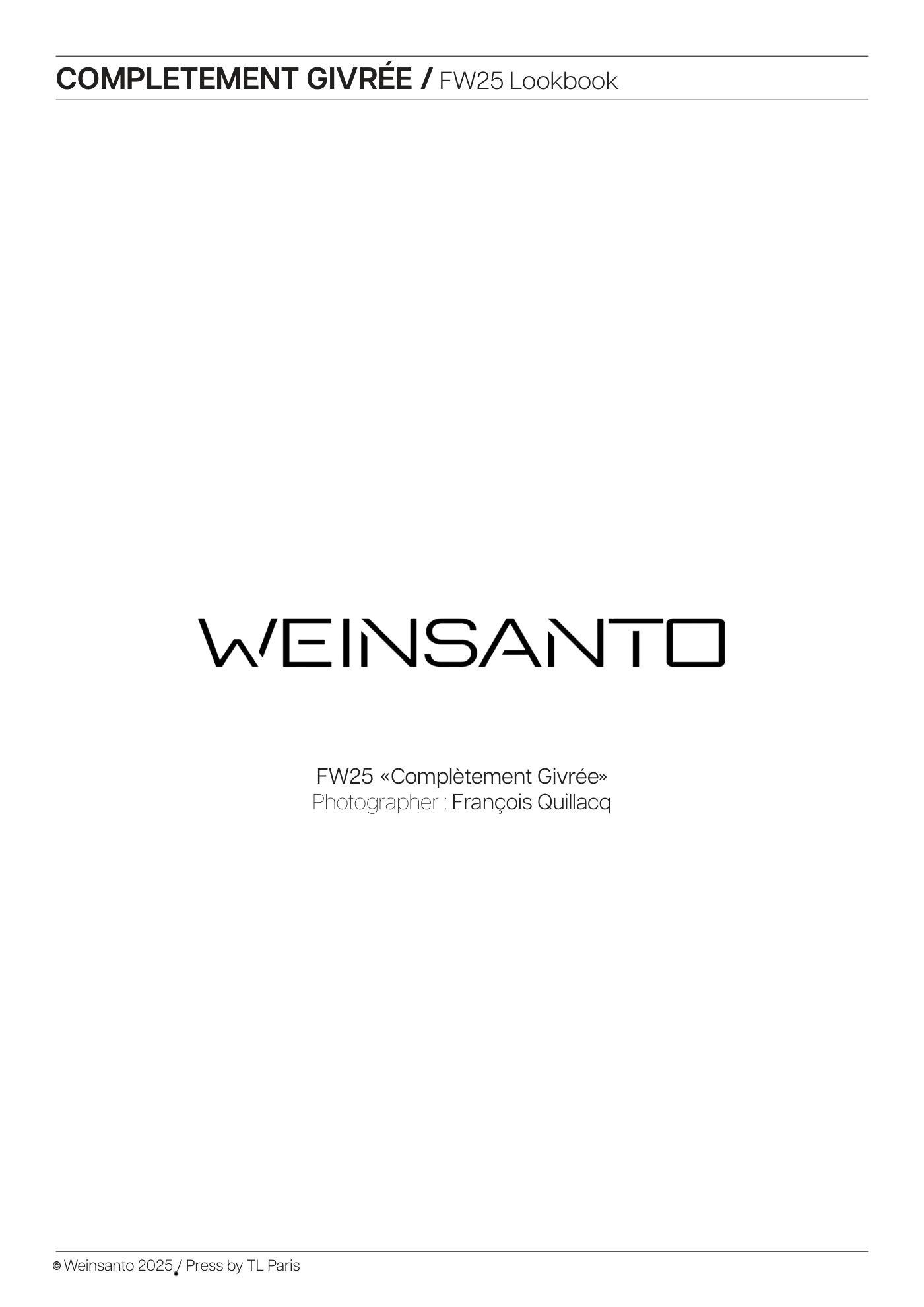 Lookbook Weinsanto FW25 - aperçu 1